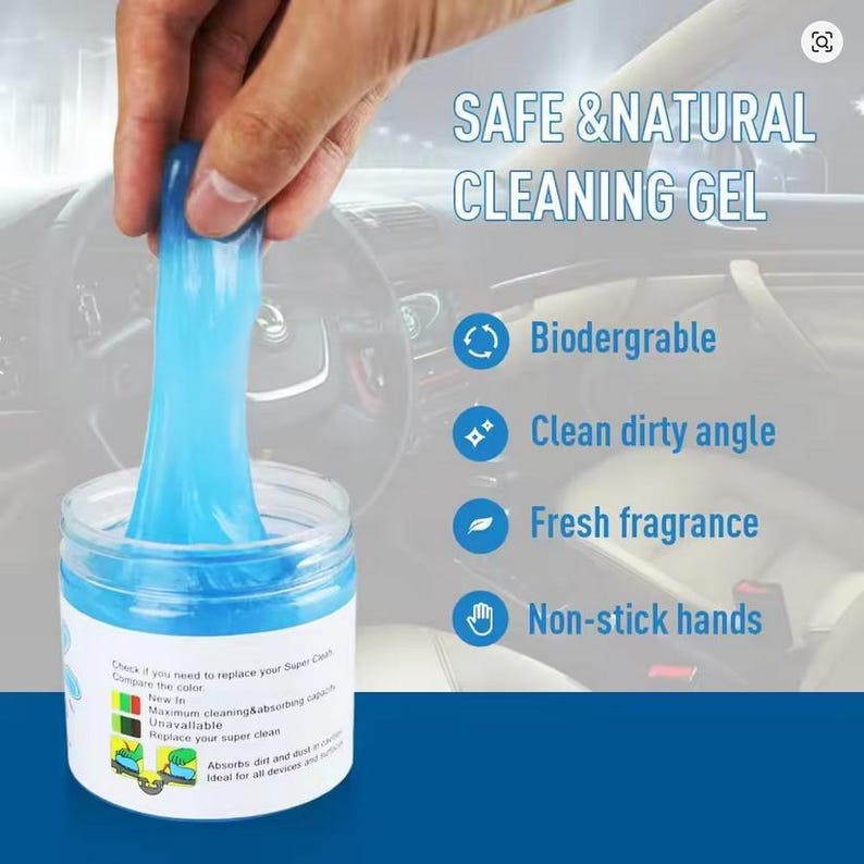 Dust Cleaning Gel for Car & Electronics –Reusable Slime Cleaner